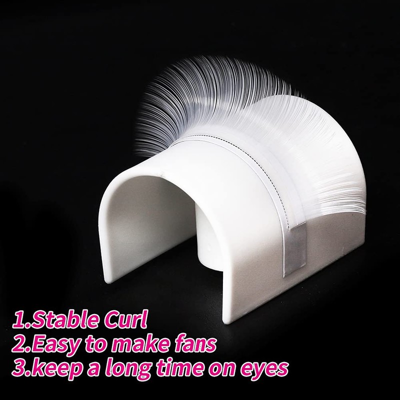 Volume Eyelash Extensions, Pink, 0.07 mm, C Curl Colour Lashes,