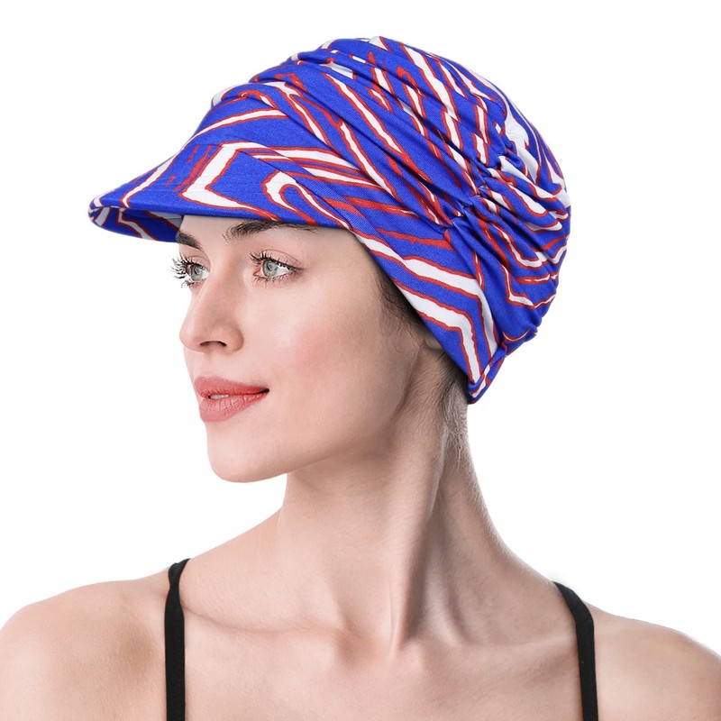 Gorra de béisbol de bambú suave para mujer, Azul verano,