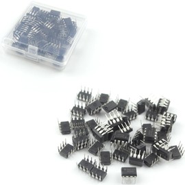 GuuYebe 50Pcs NE555 Timer IC NE555P 555 DIP-8 Timing Integrated Circuits of Semiconductor Products