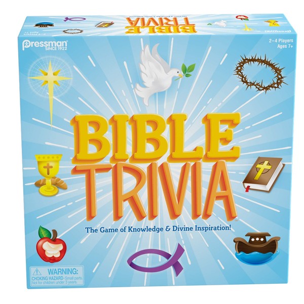 Bible Trivia by Pressman - The Game of Knowledge & Divine Inspiration, Multi Color
