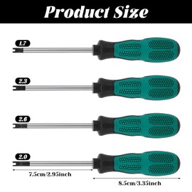 4 Stück U-Typ Schraubendreher M1.7 M2.0 / M2.3 / M2.6, M-Typ Schraubendreher Schlitzschraubenzieher Multifunktions-Handwerkzeug Kit Bits Magnetisch Zum Befestigen Und Lösen Von Festsitzen