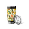 Fruit Pattern Pineapples Mangoes & Kiwis Stainless Steel Insulated Tumbler
