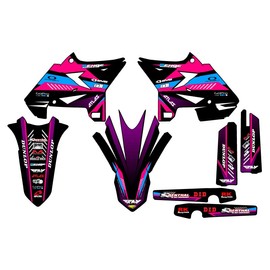 2002-2004 fits UFO Restyle YZ 125 Surge Pink Senge Graphics Base Kit Compatible with Yamaha