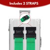 T Tersely 2-Pack T Tersely Luggage Straps with Combination Lock
