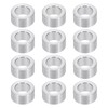 PATIKIL M6 Aluminum Spacers, 12pcs 1/4" x 3/8" Round Metal