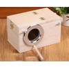 YJJKJ Pet Wood Parakeet Nest Box Bird House Breeding Nesting