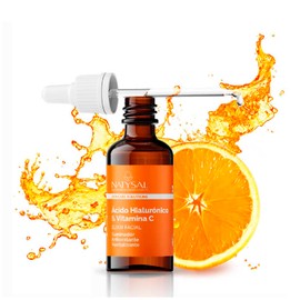 Vitamin C and Hyaluronic Acid Elixir 20 ml Brightening Serum Antioxidant Serum Natural Sources of Vitamin C Vegan Friendly All Skin Types Made in Spain Natysal