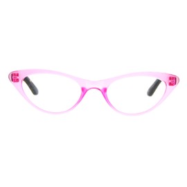 JuicyOrange Womens Magnified Reading Glasses Cateye Fashion Frames Spring Hinge Pink +2.75