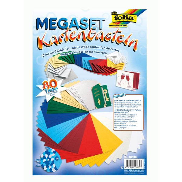 BRINGMANN MAX KG Folia 10030 Mega Card-Making Set 80 Pieces