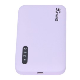 Generic WiFi Mobile Hotspot, 5G WiFi6 6100mAh Portable Mobile Hotspot Router Support 16 Devices, High Speed Wireless Router with Nano SIM Card Slot, for Tablets Laptop