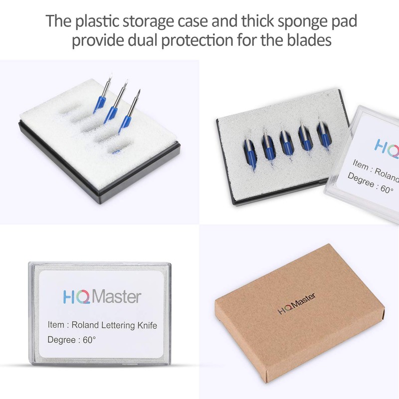 HQMaster 60 Degree Tungsten Steel Lettering Blade Vinyl Cutter Blades