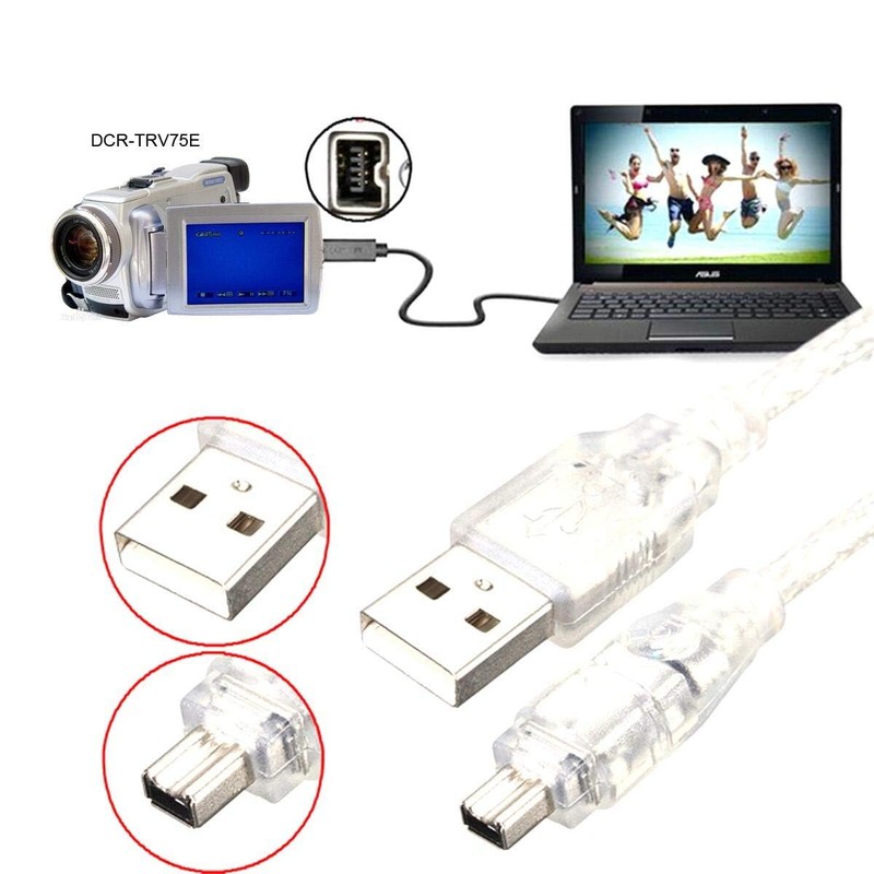 cablecc - Cable adaptador iLink macho a Firewire IEEE 1394