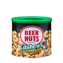 BEER NUTS Cashews | 12 oz. Can - Sweet and Salty