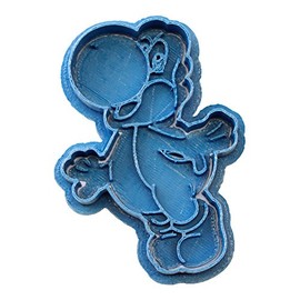 Cuticuter Yoshi Mario Bros Cookie Cutter, Blue, 8 x 7 x 1.5 cm