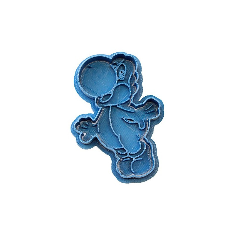 Cuticuter Yoshi Mario Bros Cookie Cutter, Blue, 8 x 7