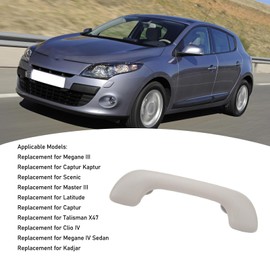 Pyhodi Roof Pull Handle Grab Rail Grey Inner Roof Grab Bar for III OEM 739410013R Durable ABS Roof Handle Smooth Body Position Improved Safety