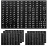 Tool Labels, 6 Sheet(180 pcs/Sheet) Total 1080 pcs Wrench Socket