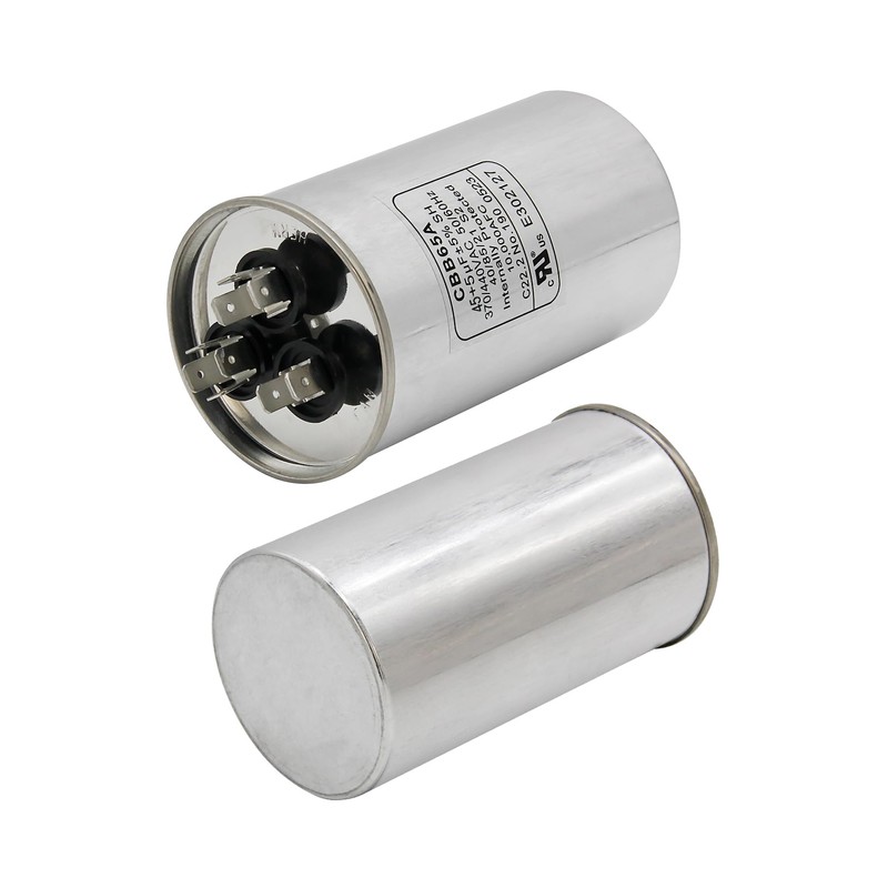 Powswopx 45+5 uF 45/5 MFD ±6% 370V/440VAC CBB65 Dual Run