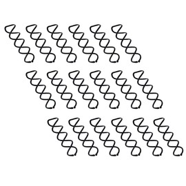 30pcs Spiral Bobby Hair Pins, Non-Scratch Round Tips Twist Screw Hair Pins Middle (Black)