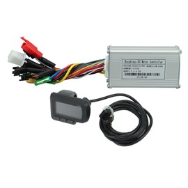Electric Bike Motor Controller Sine Wave 24V 36V 48V 250W‑350W 17A with EN06 LCD Meter Kit Set