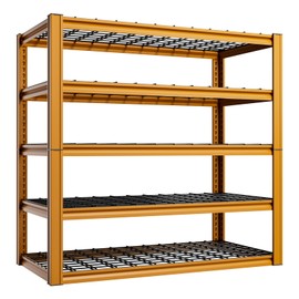 cynnda 5-Tier 48" W x 24" D x 72" H Garage Shelving 3010LBS Metal Storage Shelves Storage Shelf Heavy Duty Adjustable Shelving Units and Storage Racks Basement Industrial Utility Shelves