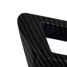 Korlot Carbon Fiber Rear License Plate Lamp Light Cover Trim Accessories For Hyundai Santa Cruz 2022-2025
