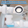 iKALULA 1 1/4 Inch Sink Siphon, Space-Saving Siphon, 360° Adjustable,