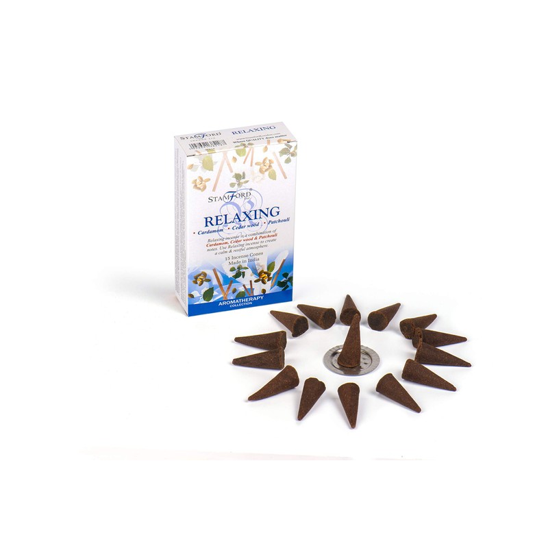 STAMFORD INC 37218 Relaxing Aromatherapy Cones, 15 Cones x 12