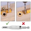 SeonFook 4 Piece Center Drill Hinge Drill Bit Set HSS