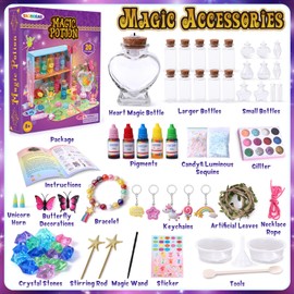 Tacobear Creative Gifts for Girls from 6 7 8 9 10 Years, 20 Magic Potion Craft Set Magic Potion Kit Birthday Gifts Girls Toy Girls Craft Set Girls from 7 8 9 10 Years