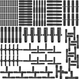 128 Pcs Vacuum Connector Assortment – Plastic Hose Joiner Tee for Various Applications