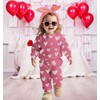Ritatte Toddler Baby Girl Valentines Outfit Love Heart Lollipop Crewneck