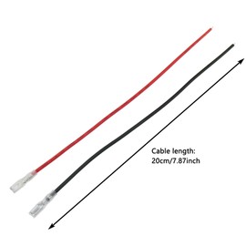 LUORNG 20PCS 2.8mm Female Fork Crimp Terminal Quick Connector with Insulation Sleeve Wire Length 20cm Suitable for Mechanical Equipment Electrical Equipment Electrical Systems