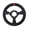 TIYPEOR Universal Racing Drift 280mm/11inch Microfiber Leather Steering Wheel with