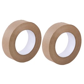 Operitacx 2 Rolls of Tape Cardboard Tape Made of Paper Writeable Flat Tape Multifunctional Tool Waterproof Packaging Tape Household Accessories Sealing Tape Kraft Paper