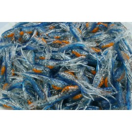 Killer Jigs 2" Bluegill Minnow Tubes Hollow Fat Belly Crappie Panfish Fishing Baits - 100 pack