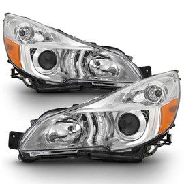 ACANII - For 2010-2014 Subaru Legacy Outback Chrome Projector Headlights Headlamps Head Light Lamp Driver+Passenger Side