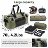 Waterproof Duffel Bag, 70L Large Motorcycle Dry Backpack, Heavy-Duty Roll