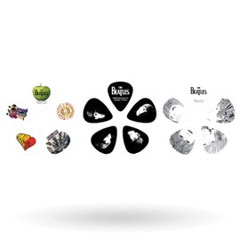 D'Addario Beatles Guitar Picks - The Beatles Collectable Guitar Picks - Stripes - Collectible Tin/Picks