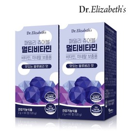 Doctor Elizabeth Galleria Dr. Elizabeth Family Chewable Multivitamin (60 tablets) x 2 boxes / 갤러리아 닥터엘리자베스 패밀리 츄어블 멀티비타민 (60정) x 2박스