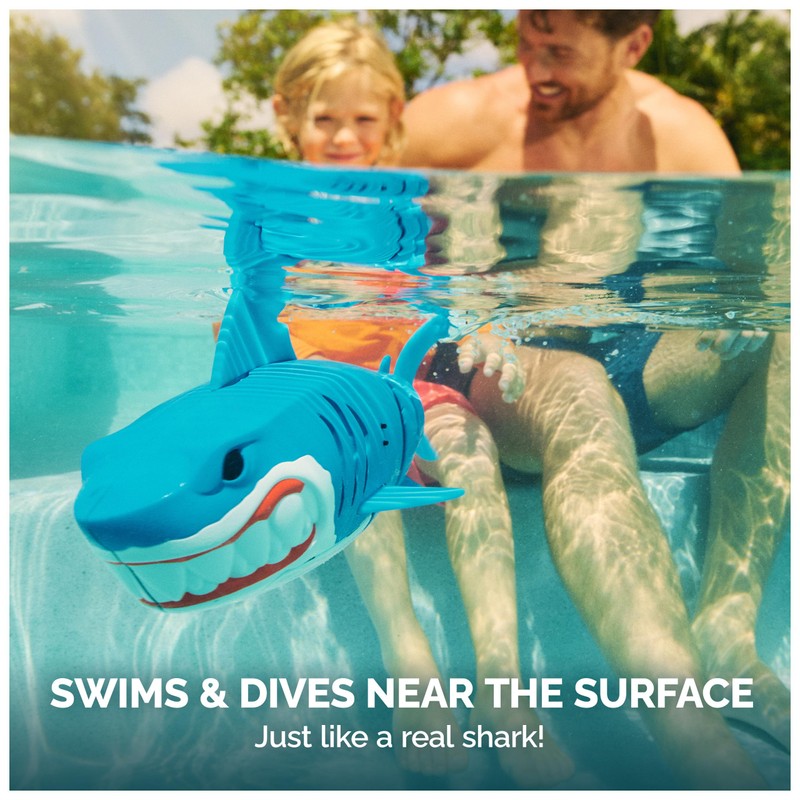SwimWays Rainbow Reef Shark Water-Activated Pool Toy for Ages 5+