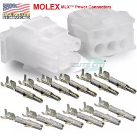 Molex -1 Complete Set - (6 Circuit) w/14-20 AWG, Wire Connector - 2.13mm D, MLX™
