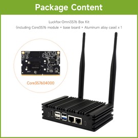 waveshare Luckfox Core3576 Edge Computing Development Board, Rockchip RK3576 Octa-Core 2.2GHz Processor, Features A Big.Little Architecture, 4GB RAM, 0GB eMMC Flash, Case Included