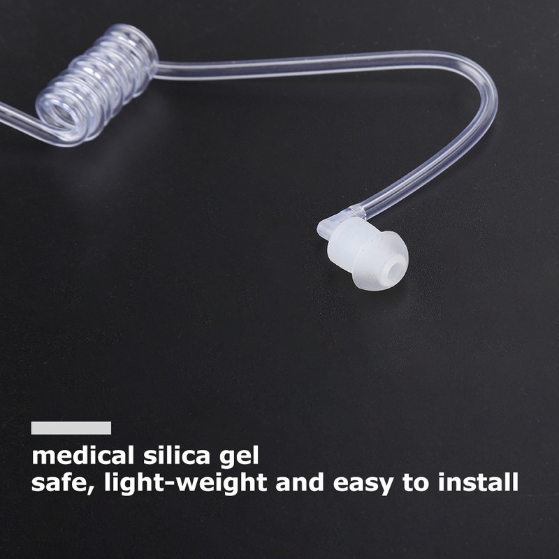 10PCS Replacement Acoustic Coil Tube for Walkie Talkie Earpieces and