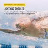 Finis Lightning - Gafas de natación (Adulto, Negro, Negro, Transparente,