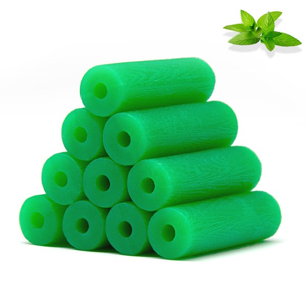10 piezas de alineador masticables para alineadores Invisalign con aroma a menta (verde)
