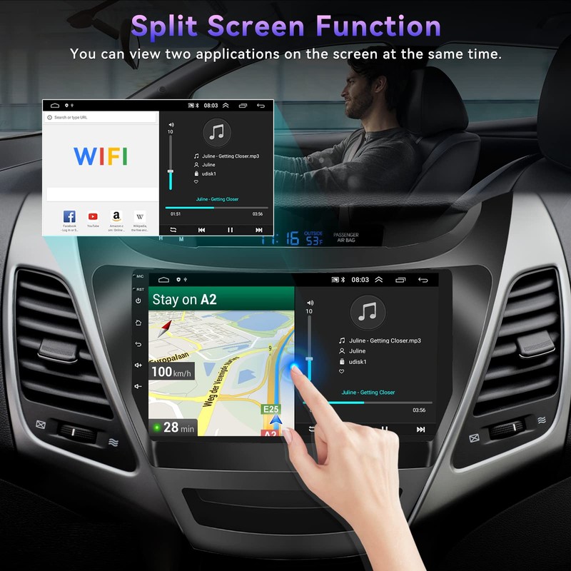 2+64G Android Car Stereo for Hyundai Elantra 2014 2015 2016