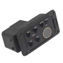 Acoustic Guitar Pickup EQ LCD Tuner 4 Band EQ Preamp Amplifier with LCD Display for Precise Sound Control