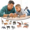 Pack of 15 Safari Animals Figures Including Elephants Lions Dinosaur