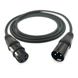 XLR Microphone Cable, XLR (Male) to XLR (Female) Cable, Canon Cable, XLR Balanced Connection, For Microphone Recording, Compatible with Recording Devices such as Balance Microphone Cables, AV